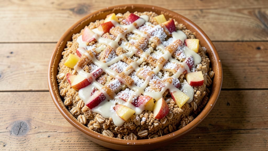 Betty Crocker's Apple Pie Cake Recipe: Streusel Crown Over Spiced Fruit Layers
