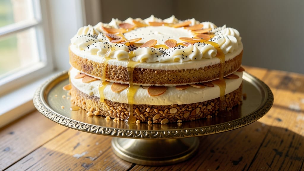Almond Poppyseed Cake Recipe: Nutty Crunch and Vanilla Swirl Harmony