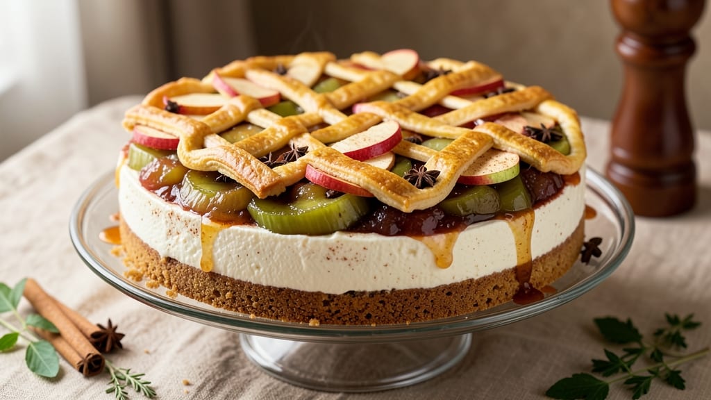 Apple Spice Cheesecake Recipe: Warm Cinnamon Swirls in Creamy Layers
