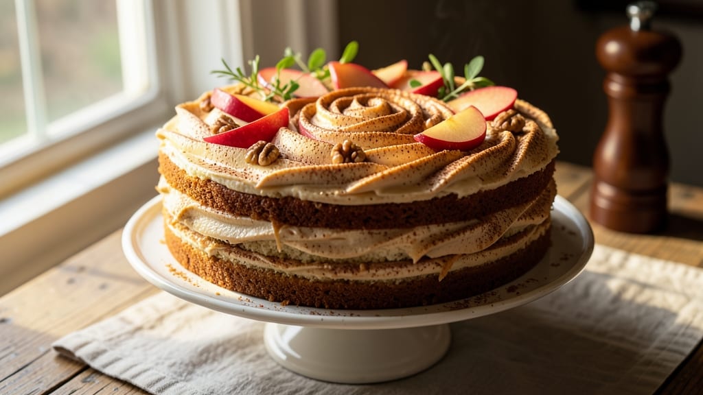 Apple Cinnamon Swirl Cake Recipe: Warm Spice Streusel Over Moist Vanilla Layers