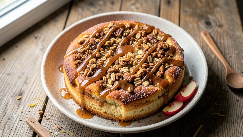 Apple Cider Donut Pound Cake Recipe: Spiced Streusel Crown Over Warm Apple Swirls