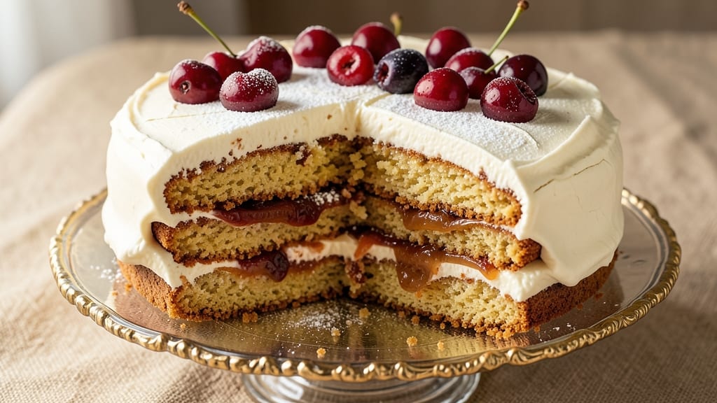 Apple Cherry Cake Recipe: Warm Spice Streusel Over Juicy Fruit Layers