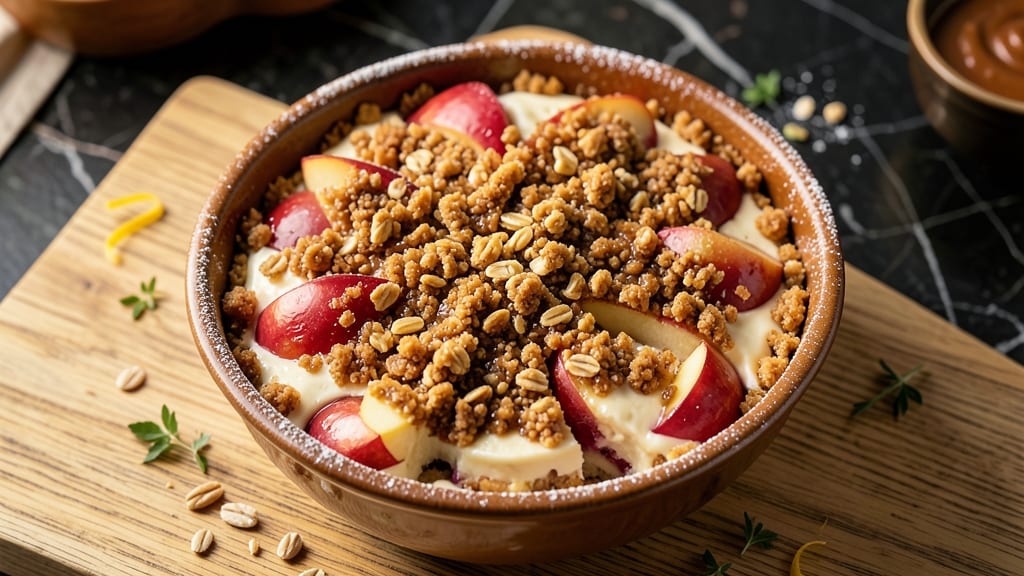 Apple Cheesecake Streusel Dump Cake Recipe: No-Bake Cheesecake Flavor in One Bowl