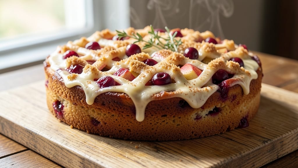 Apple Cranberry Coffee Cake Recipe: Warm Spice Streusel with Moist Fruit Layers