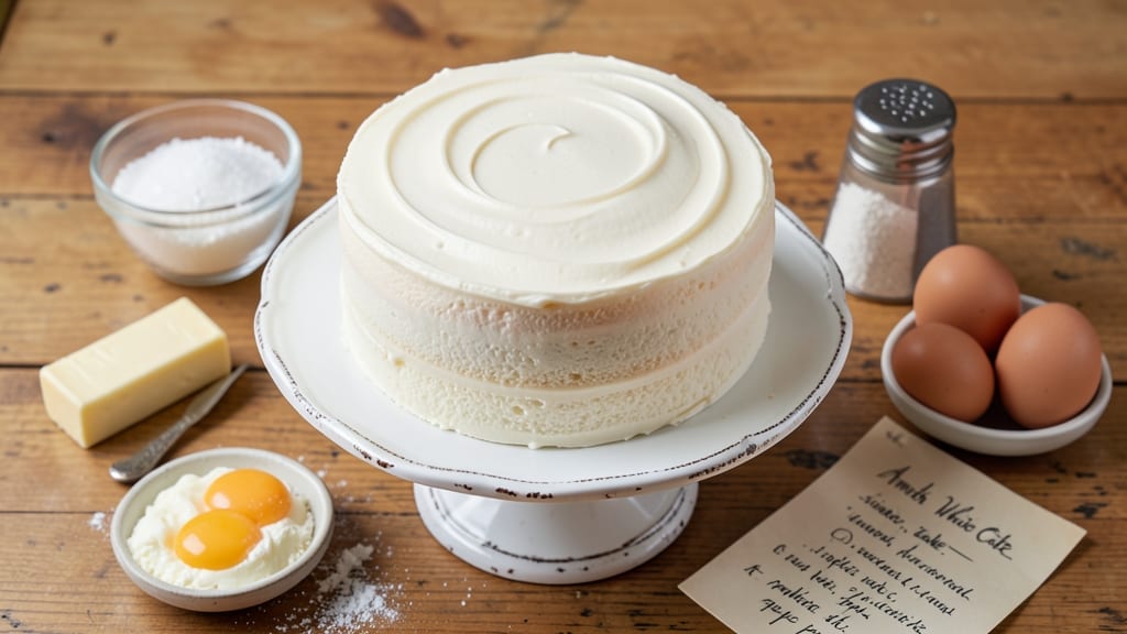 Amish White Cake Recipe: Vanilla Cloud With Buttery Crust Magic