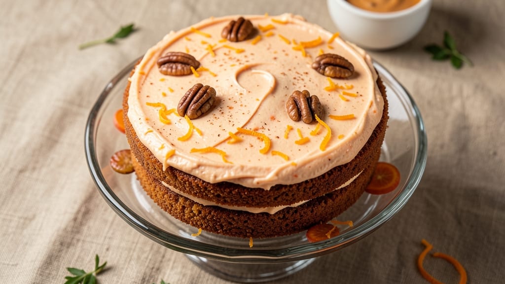 American Carrot Cake Recipe: Spiced Streusel Crown Over Moist Vanilla Layers