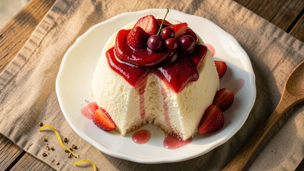 Angel Food Cake With Strawberry Topping Recipe: Light-as-Air Dessert With Bursting Fruit Flavor
