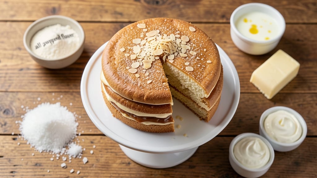 Amaretto Cream Cake Recipe: Nutty Liqueur Moisture with Crispy Top Magic