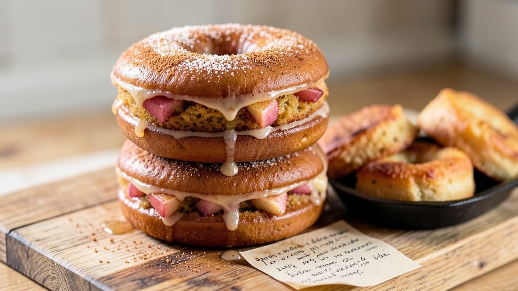 Apple Spice Cake Donuts Recipe: Warm Cinnamon Streusel Hugs Moist Apple Bites