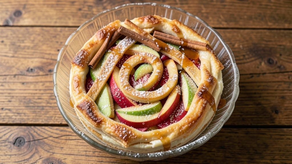 Apple Strudel Cheesecake Recipe: Warm Spiced Apple Layers With Buttery Crust