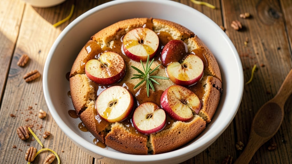 Apple Spice Cake Recipe With Box Mix: Warm Apple Streusel Crown Over Moist Cinnamon Layers