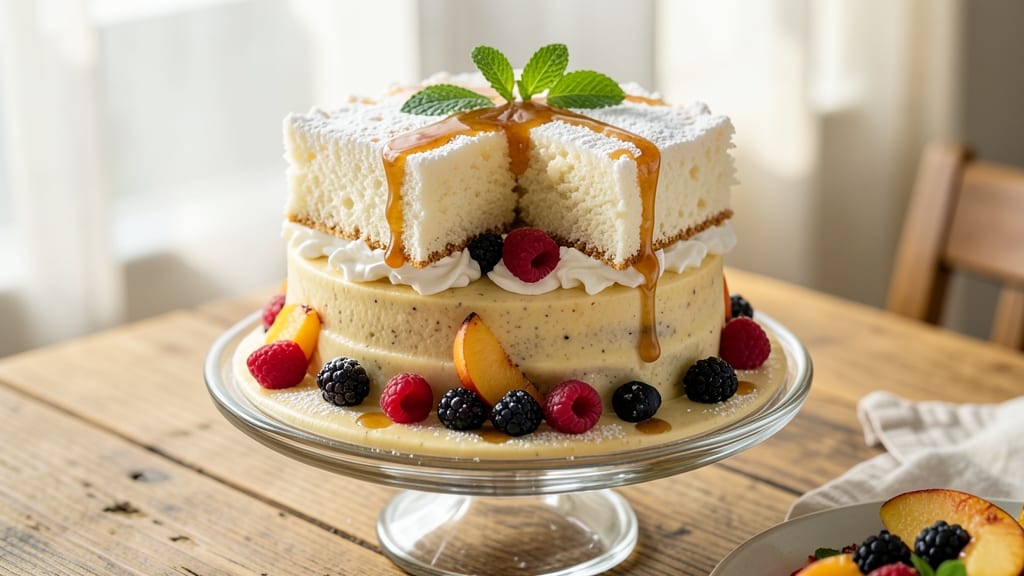 Angel Food Cake Recipe With Pudding and Fruit: Light Layers and Bursting Flavors in One Dish