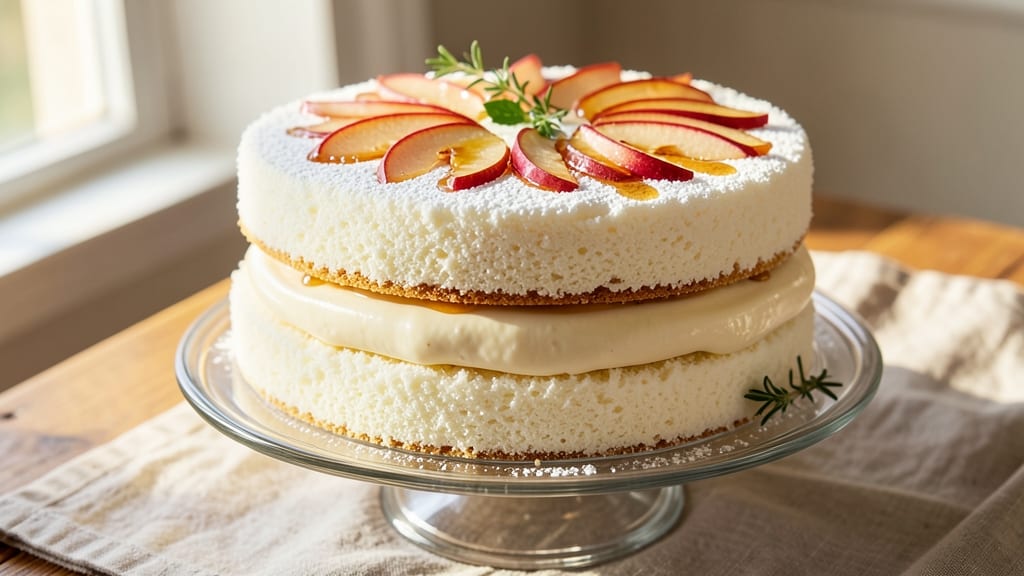 Apple Angel Food Cake Recipe: Light-as-Air Vanilla Cloud With Whipped Top