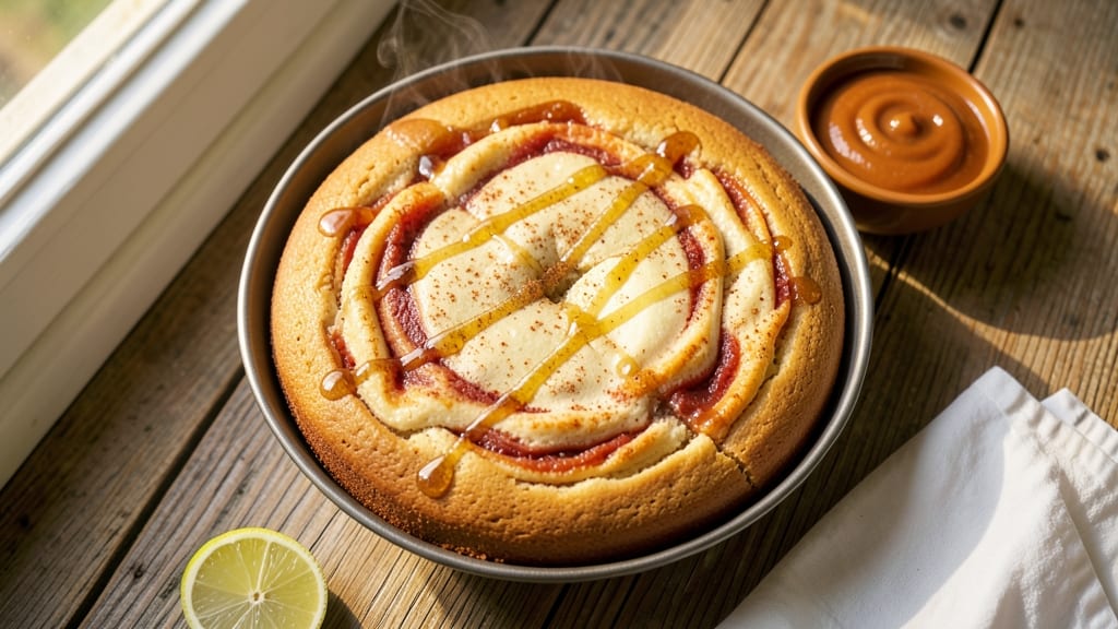 Applesauce Cake Recipe UK: Spiced Topping Meets Moist Vanilla Layers
