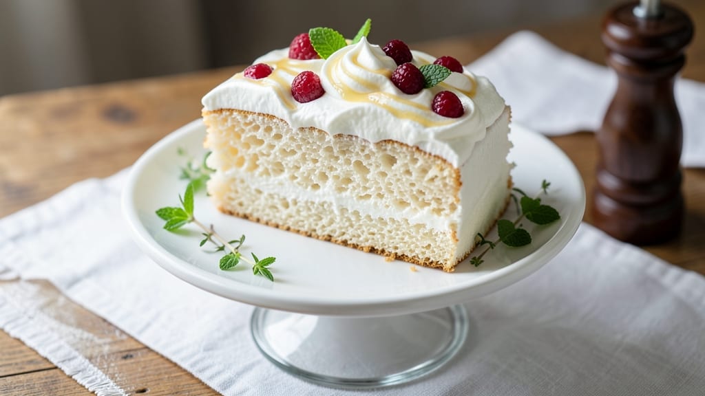 Angel Food Cake With Whipped Cream Recipe: Light-as-Air Layers and Cloudy Frosting