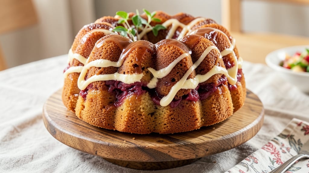 Apple Pie Filling Bundt Cake Recipe: Caramelized Apple Core With Spiced Vanilla Swirl