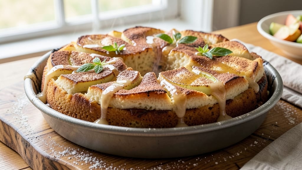 Apple Cinnamon Upside Down Cake Recipe: Caramelized Fruit and Spiced Streusel Crown