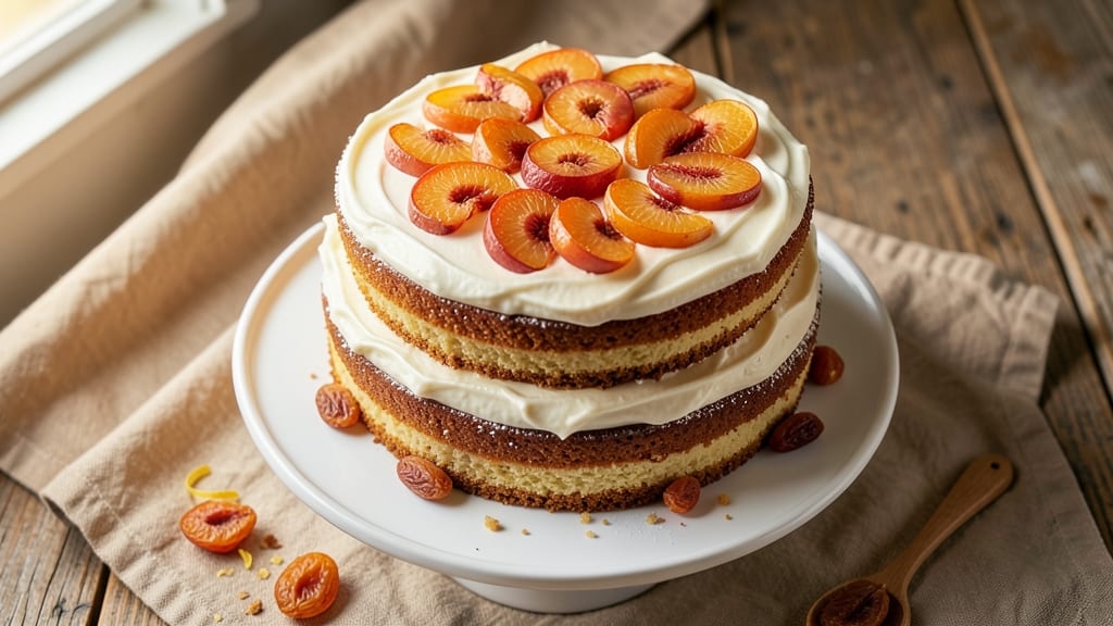 Apricot Cream Cheese Cake Recipe: Tangy Fruit Swirled With Velvety Frosting