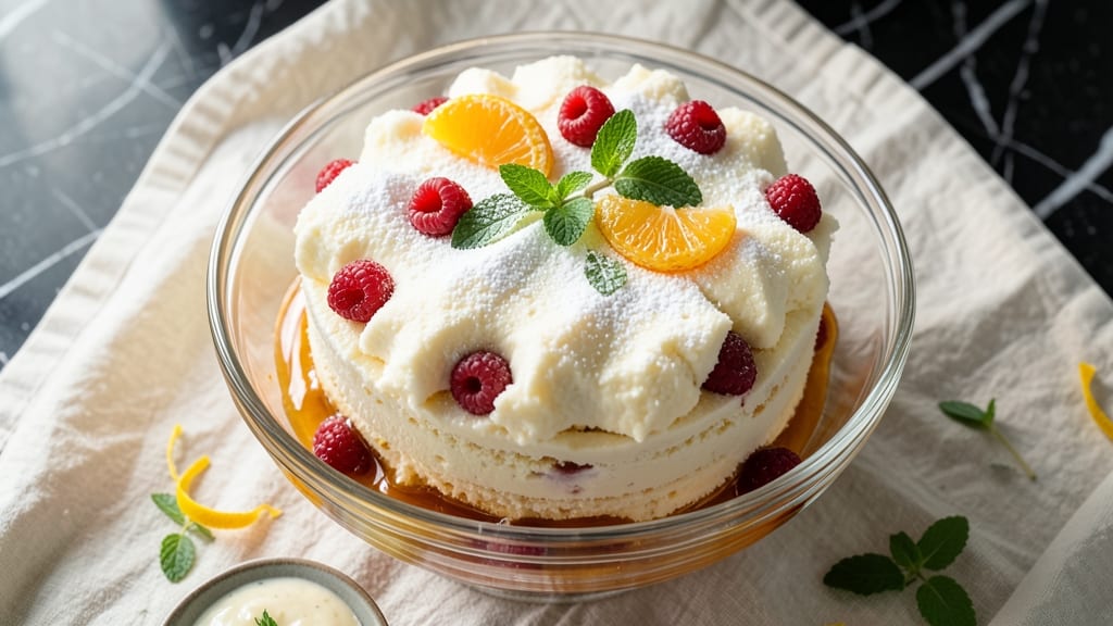Angel Food Punch Bowl Cake Recipe: Fluffy Clouds with Citrus-Zest Brightness