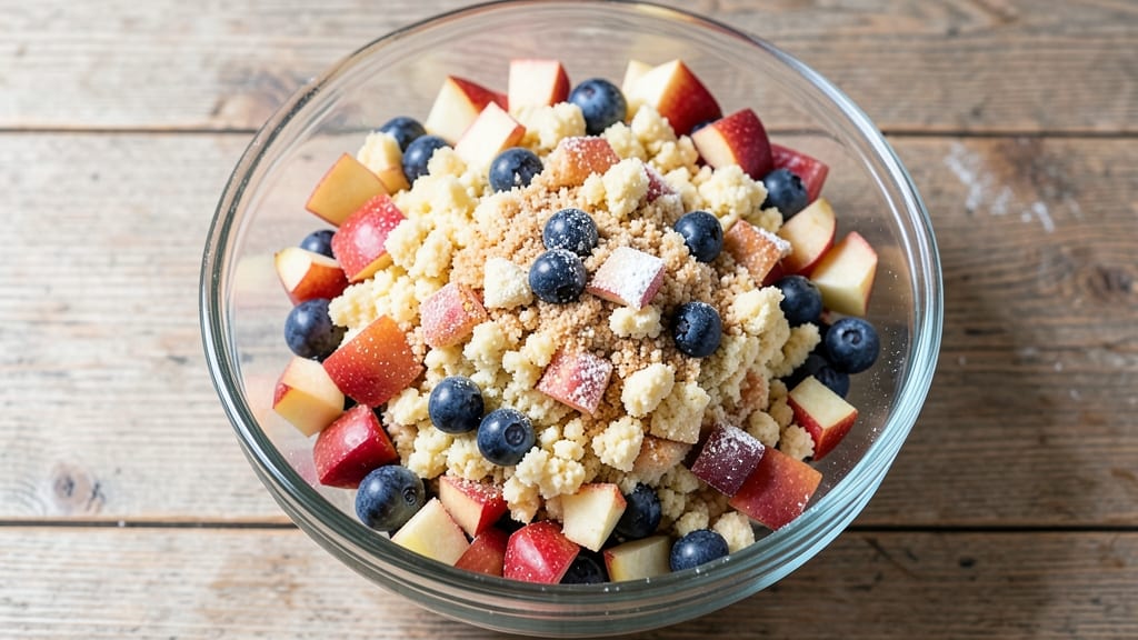 Apple Blueberry Cake Mix Recipe: Streusel-Topped Moistness With Bursting Fruit