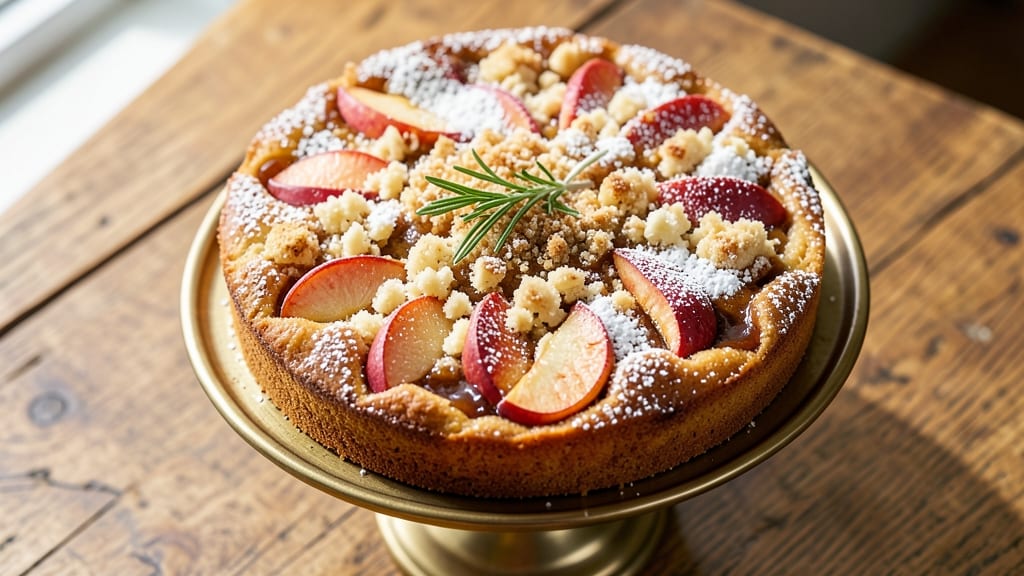 Annabel Langbein's Apple Cake Recipe: Spiced Streusel Crown Over Tart Apple Layers