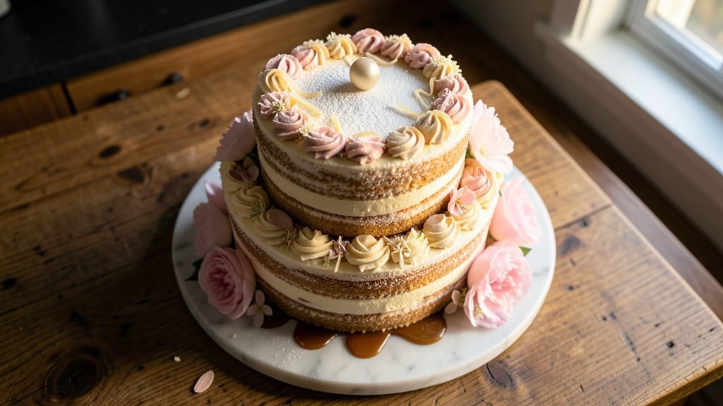 Martha Stewart's Almond Wedding Cake Recipe: Elegant Vanilla-Almond Layers with Buttery Cream Cheese Frosting