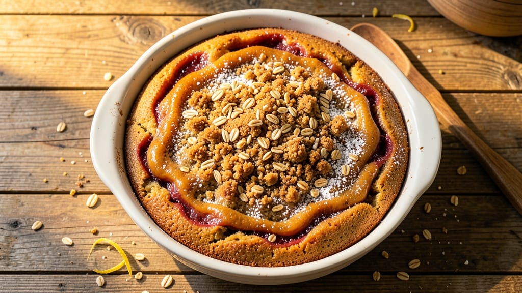 Applesauce Coffee Cake With Crumb Topping Recipe: Warm Spiced Streusel Over Moist Apple Filling