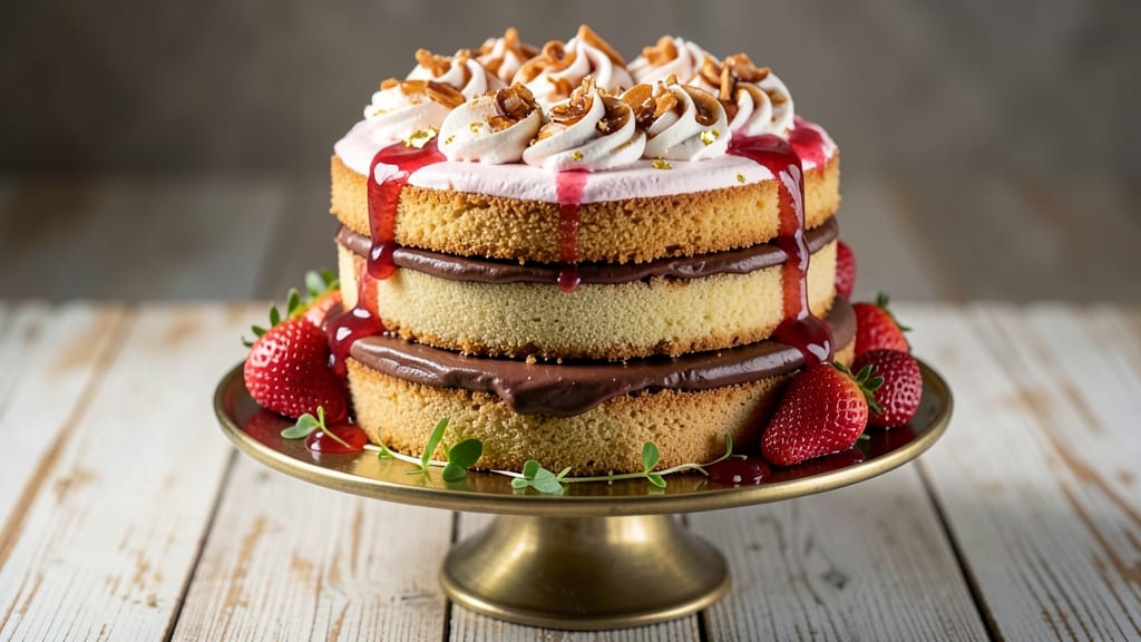 Amazing Strawberry Cake Recipe: Bursting Juice and Buttery Layers