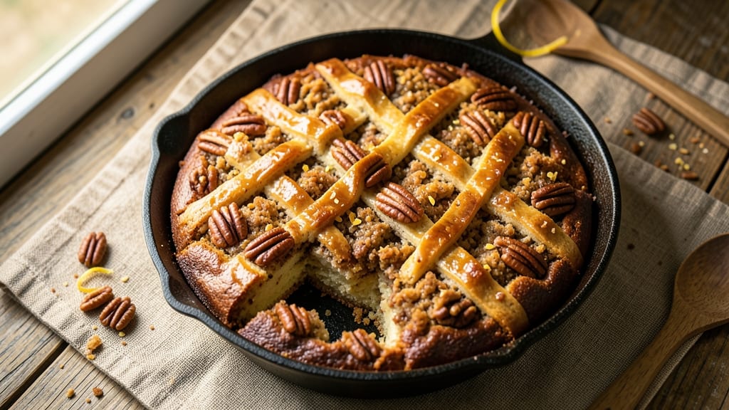 Amazing Pecan Coffee Cake Recipe: Nutty Streusel Crown Over Vanilla Moistness