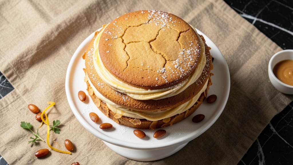 Amaretto Cake Recipe Using Cake Mix: Boozy Vanilla Layers with Toasted Almond Crunch