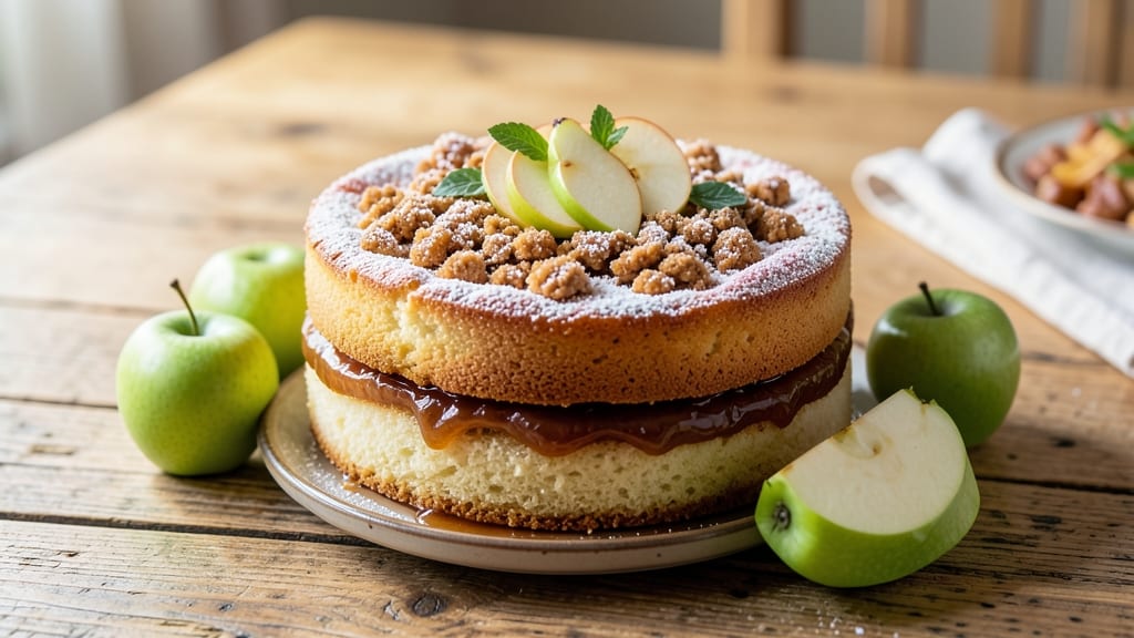 Amazing Apple Cake Recipe: Spiced Streusel Crown Over Juicy Apple Layers