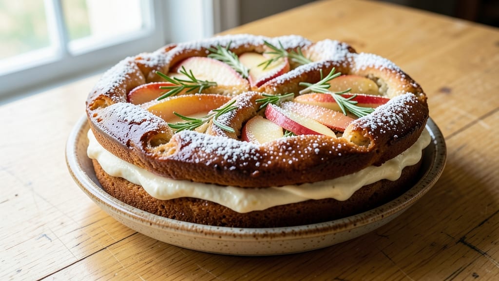 Apple Rosemary Cake Recipe: Herb-Infused Spice with Buttery Moisture