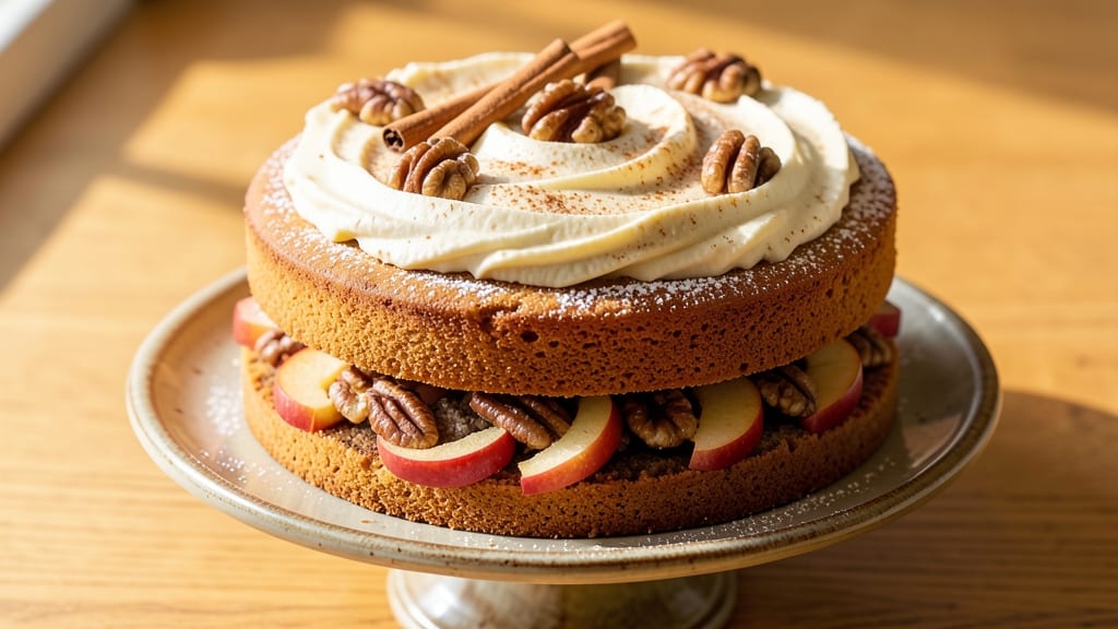 Apple Walnut Spice Cake Recipe: Warmly Spiced with Crunchy Nut Topping