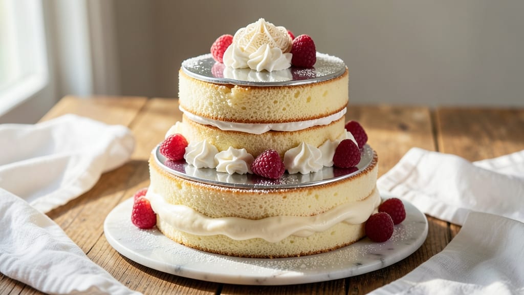 Amazing Sponge Cake Recipe: Whipped Egg Whites and Buttery Layers