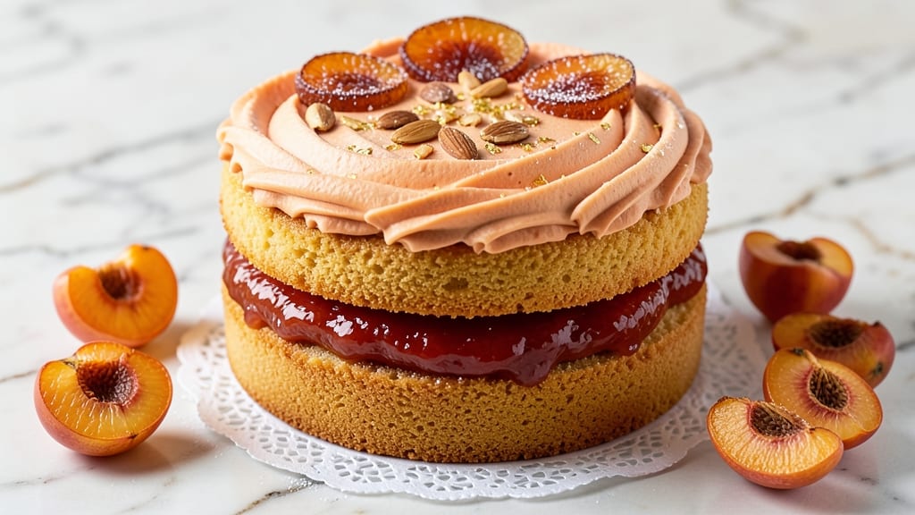 Apricot Layer Cake Recipe: Buttery Vanilla and Jam-Filled Bliss