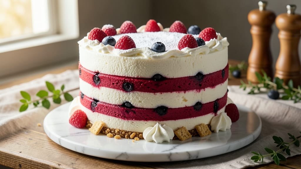 Angel Food Cake Recipe for 4th of July: Patriotic Layers with Whipped-Top Elegance