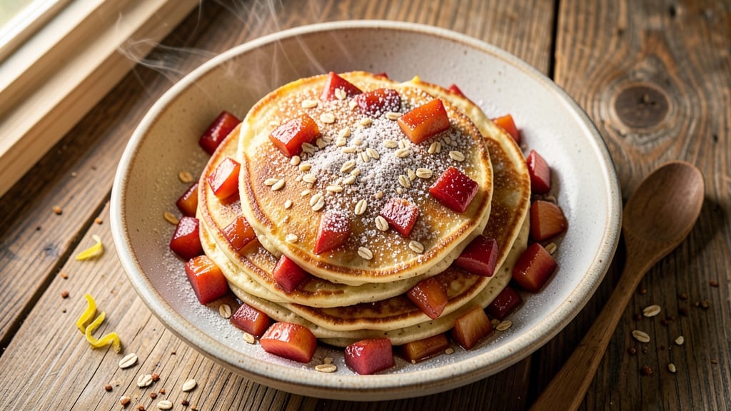 Apple Pancake Recipe with Pancake Mix: Spiced Apple Streusel Topping in One Bowl
