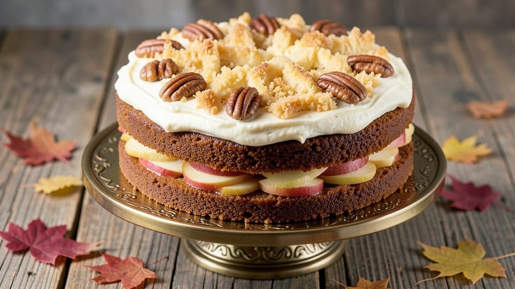 Apple Cinnamon Pecan Cake Recipe: Warm Spiced Streusel Over Juicy Apple Layers
