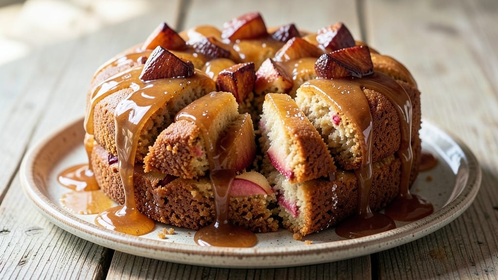 Apple Cake Recipe With Caramel Glaze: Warm Spice Streusel Over Juicy Apple Layers