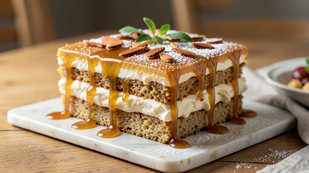 Ann Page's Spanish Bar Cake Recipe: Triple-Layered Vanilla and Caramel Bliss