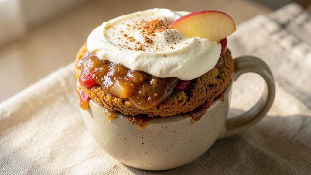 Apple Pie Mug Cake Recipe: Warm Spiced Apple Filling in One Minute