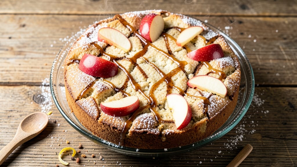 Apple Cake Recipe With Cake Mix and Fresh Apples: Moist Layers and Caramelized Apple Topping